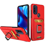 Tempered Glass / Card Stand Cover Phone Case For Motorola Moto G Pure XT2163DL