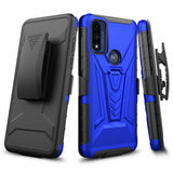 Tempered Glass / 3in1 Holster Cover Phone Case For Motorola Moto G Pure XT2163DL