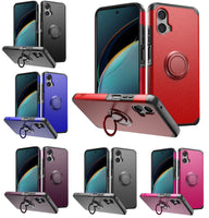 Tempered Glass / Shockproof Ring Cover Phone Case For Motorola Moto G 5G 2024