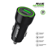 20W Car Charger PD +2.4A Adapter ONLY For BLU View 5 PRO B170D