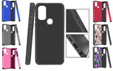 Tempered Glass / Shockproof Hybrid Cover Case For Motorola Moto G Pure XT2163DL