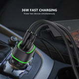 36W Car Charger PD + 3FT A to C USB For BLU View 5 PRO B170D