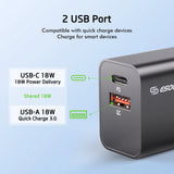 18W Wall Charger + 4FT TYPE C to C USB for Blu View 4 B135DL