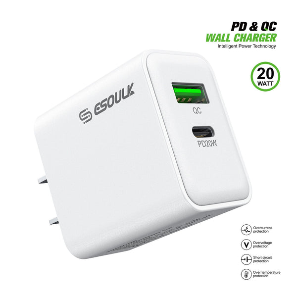 20W Dual Port Home Wall Charger ONLY For Motorola Moto Edge 5G 2024 XT2405V