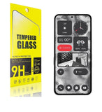 For Nothing Phone 2 TPU 1-Piece Flexible Skin Cover Cell Phone Case + Tempered Glass - Clear
