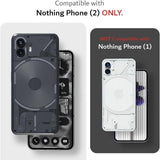 For Nothing Phone 2 TPU 1-Piece Flexible Skin Cover Cell Phone Case + Tempered Glass - Clear