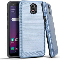 For LG Arena 2 LMX320APM / Escape Plus / Journey L322DL / K30 2019 /X2 2019 Slim Lining Hybrid Protector Case Phone Cover - Blue