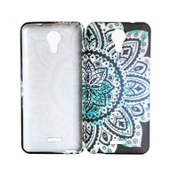 For Wiko Life 2 u307as TPU Flexible Skin Gel Case Phone Cover - Blue Abstract