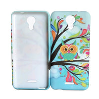 For CRICKET ICON (2019) TPU Flexible Skin Gel Case Phone Cover - Owl