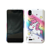 For ZTE Avid 559 TPU Flexible Skin Gel Case Phone Cover - Unicorn